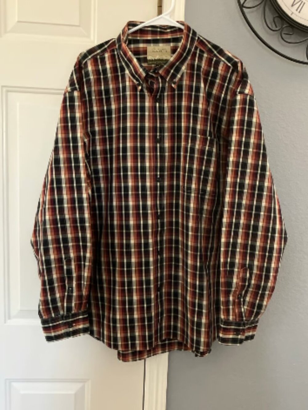 Cabela’s Outfitter Series size 2XL Plaid Button Up Shirt